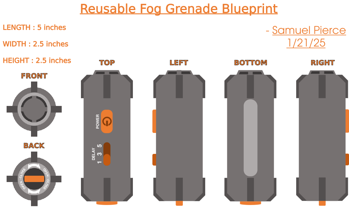 Whiteout Reusable Fog Grenade Blueprint